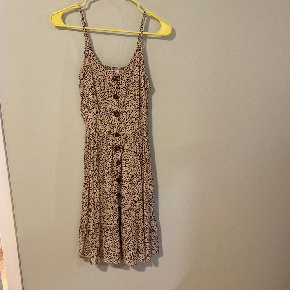 Cheetah Button-Down Dress